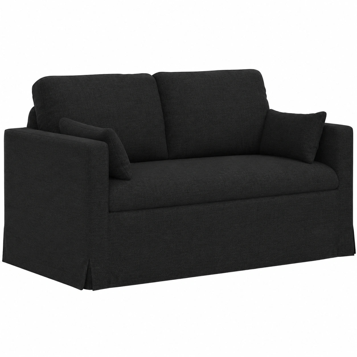 Sofá Modular Moderno en Tela Negra, 139x78x80 cm, Diseño Ergonómico y Transpirable para el Hogar