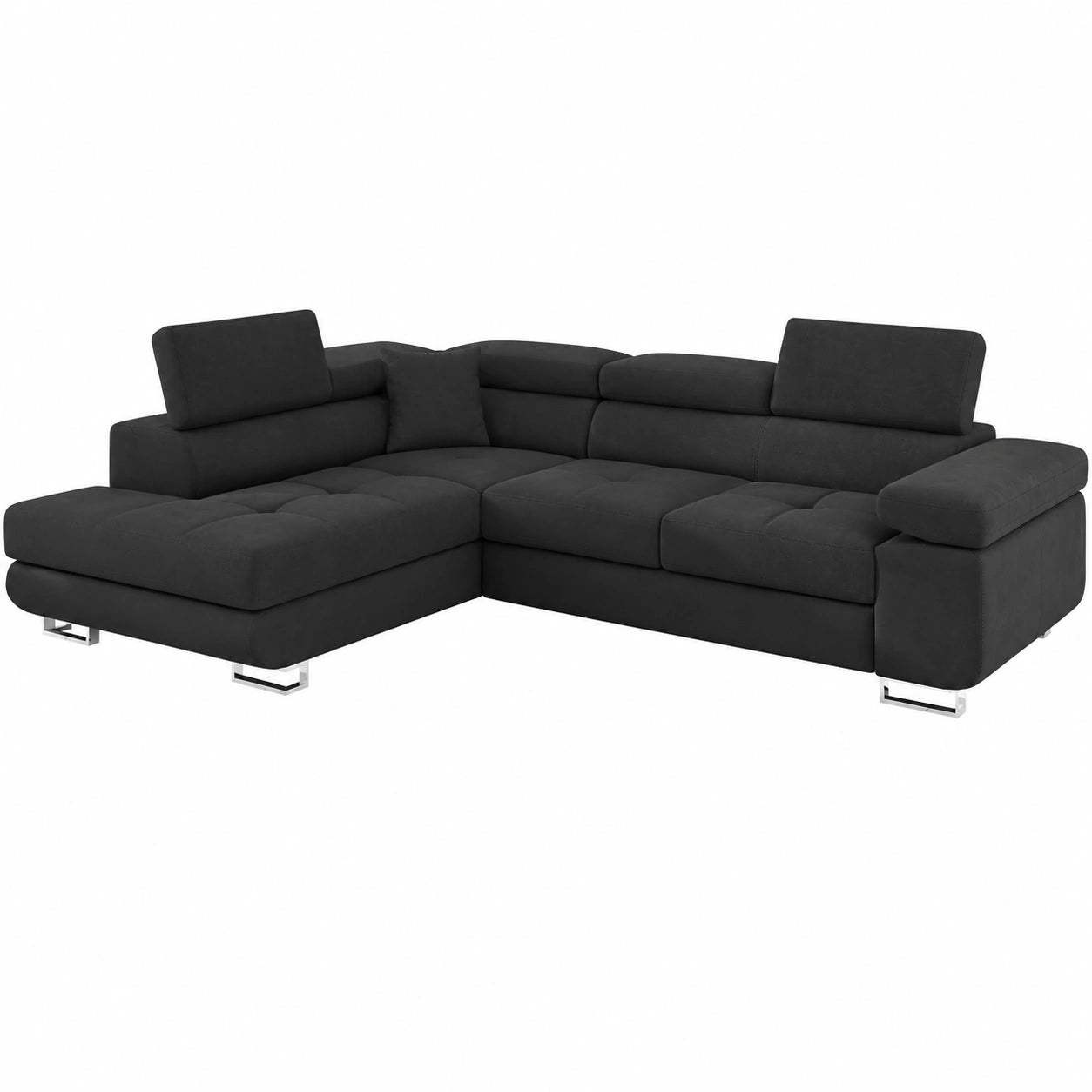 Sofá Cama Convertible Menzzo Antoni de Poliuretano en Negro