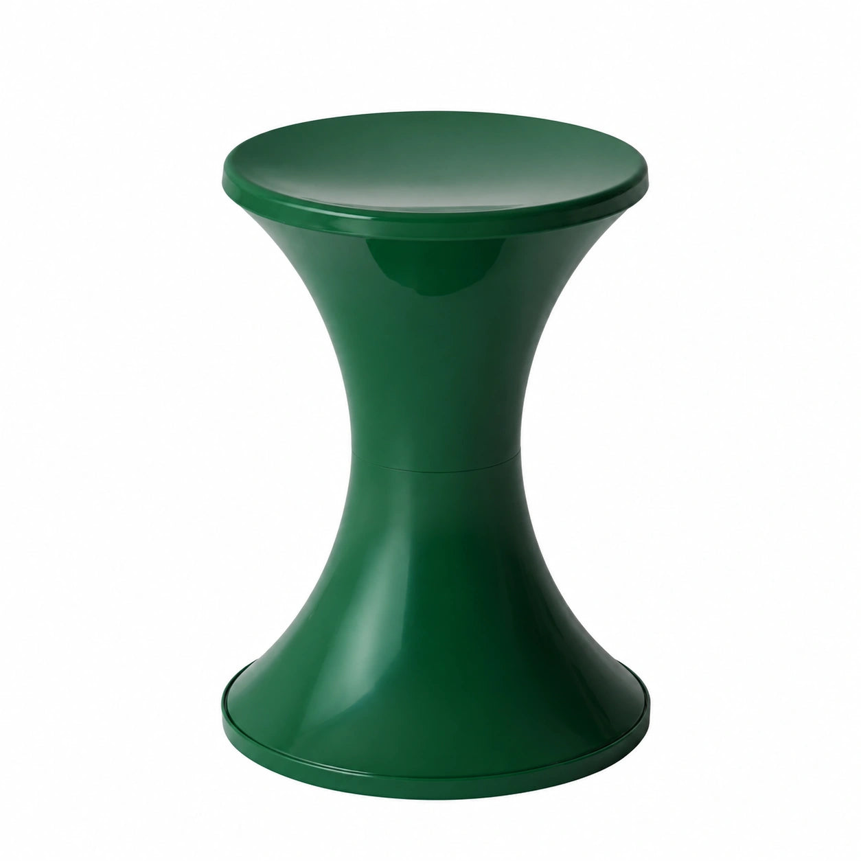 Taburete Ottoman de Almacenamiento Creativo, Reposapiés de PP Resistente y Ligero, Verde