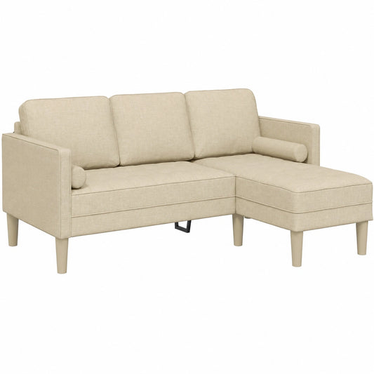 Conjunto de Sofá Modular Crema de Poliéster para Interiores