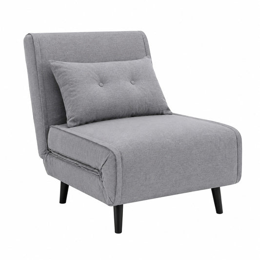Sofá Cama Individual Pegaso 105x190 cm, Convertible y Moderno para Hogar, Gris