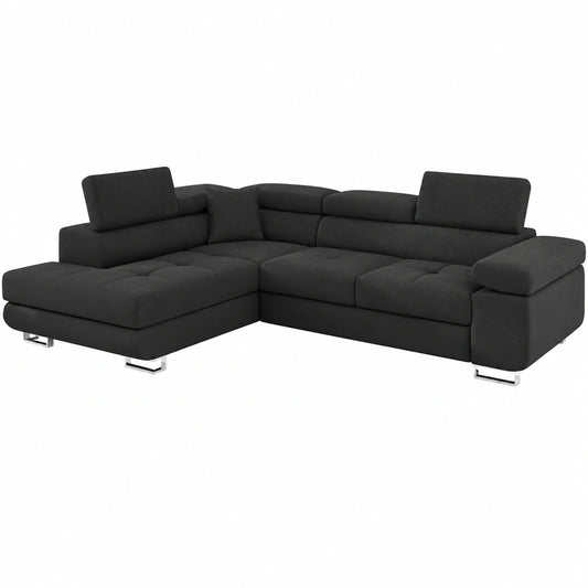 Sofá Cama Convertible Menzzo Antoni de Poliuretano en Negro
