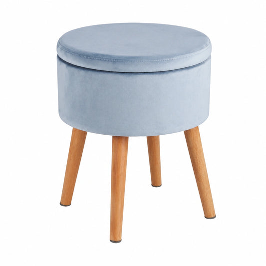 Taburete de Madera Maciza con Almacenamiento para Maquillaje y Zapatos