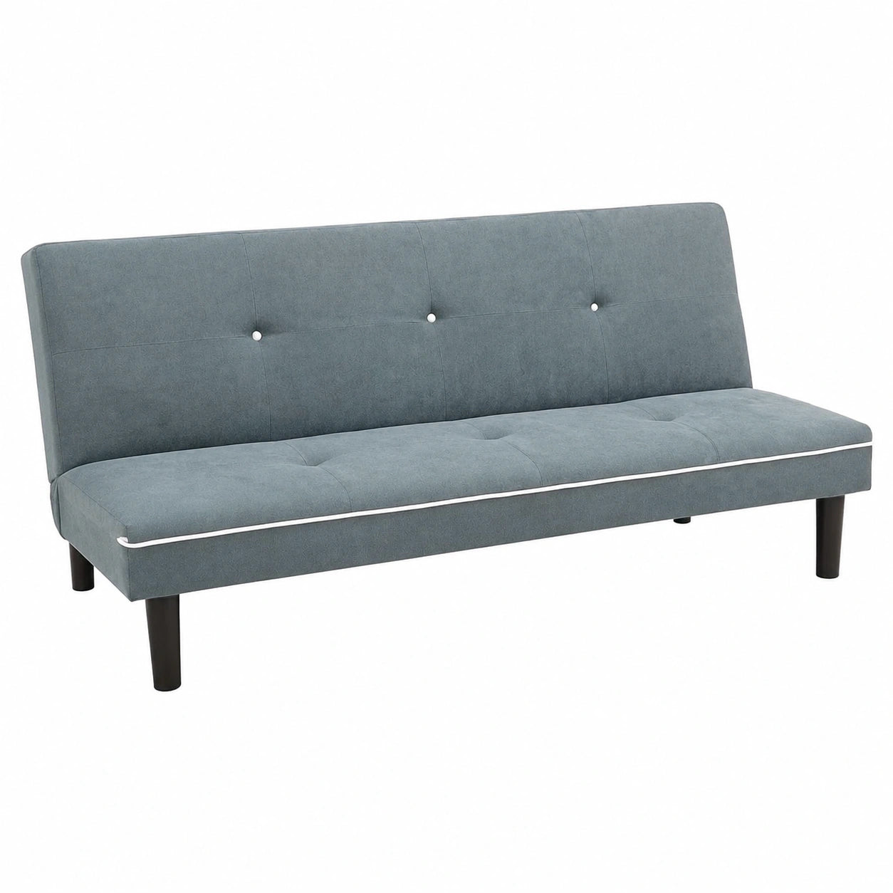 Sofá Cama 3 Plazas Clac Clac Plegable con Patas Altas, Gris