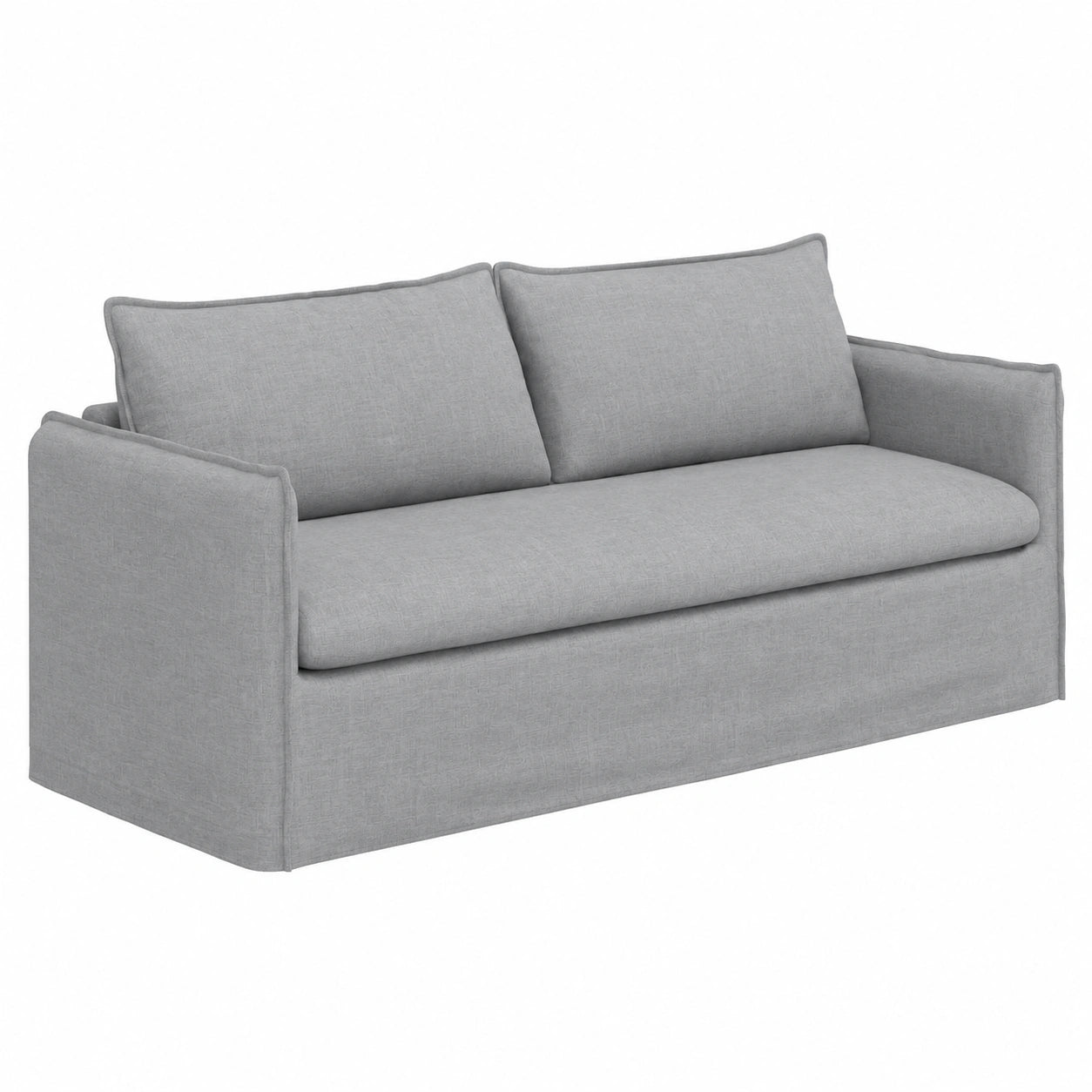 Sofá Modular VidaXL Gris Claro 196x82x85 cm, Ergonomía Moderna para Sala de Estar